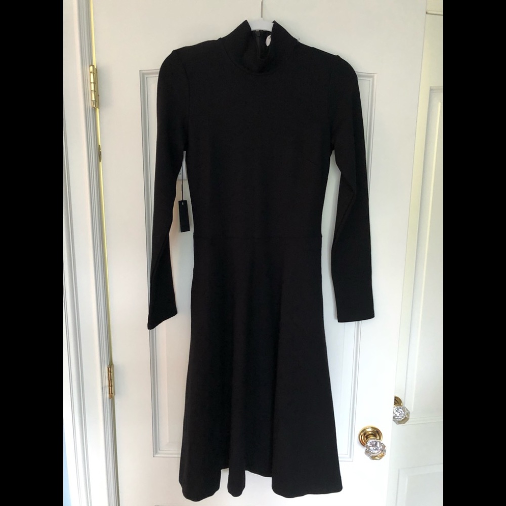 NWT Babaton black turtleneck dress